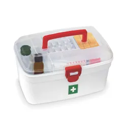 MILTON First Aid Plastic Medicine Box