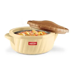 Milton Flora 1500 Insulated Inner Steel Casserole for Roti, 1050 ml