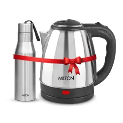 Milton Go Electro Stainless Steel Electric Kettle 1200 + Super 750 Thermosteel