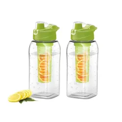 Milton Green & Transparent 2 Pieces Water Bottle 1L