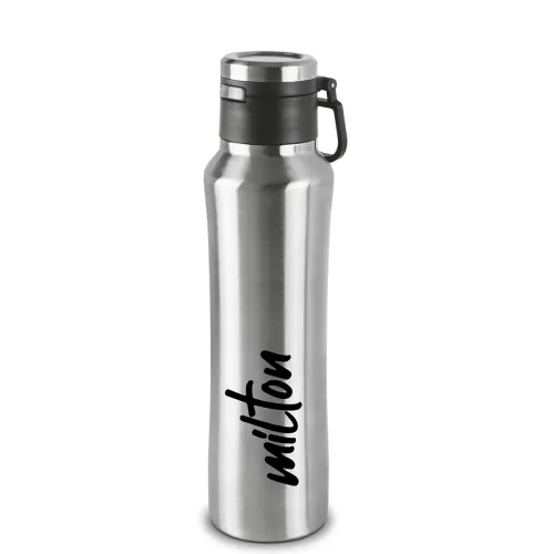 Image of Milton Gulp 600 Thermosteel 24 Hours Hot or Cold Water Bottle, 575 ml, 1 Piece, Silver