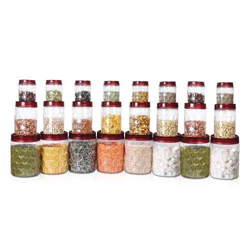 Image of MILTON Hexa Airtight Containers for Kitchen Storage Food Grade Plastic