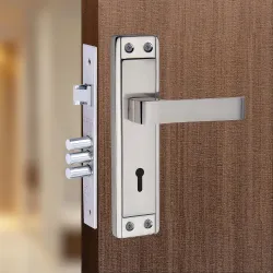 Milton Iron Mortise Lock Set with Lock Handle