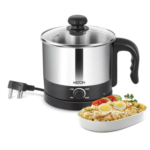 Image of Milton Kitchen Essential Euroline Go Electro Electric Cooker With Glass Lid