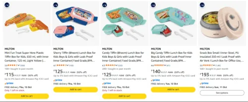 Image of Milton Lunch Box Starting @ ₹115