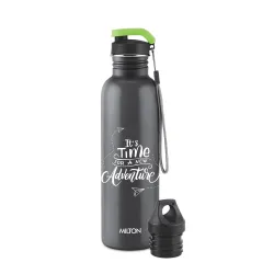 MILTON Marine 900 Stainless Steel Water Bottle, 2 Leakproof Lid, Single Walled