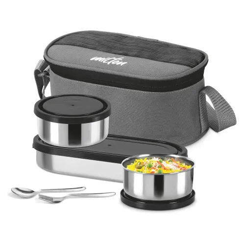Image of MILTON Master Lunch Box with Insulated Fabric Jacket, 3 Containers