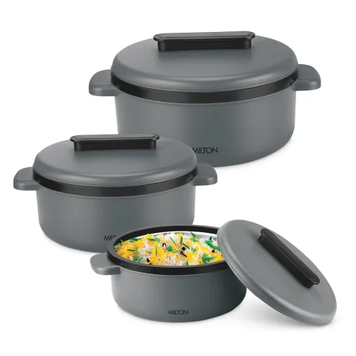 Image of Milton Micronova Jr. 3Pcs Stainless Steel Casserole