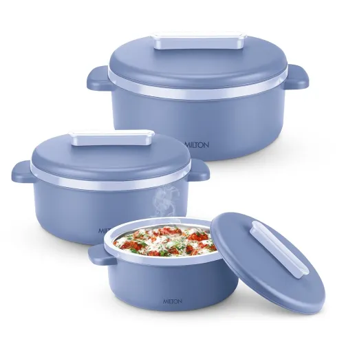 Image of MILTON Micronova Jr. Gift Set Inner Stainless Steel Casserole, Set of 3 