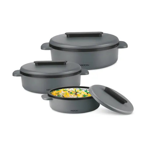 Image of Milton Micronova Jr Stainless Steel Casserole 3 Pieces
