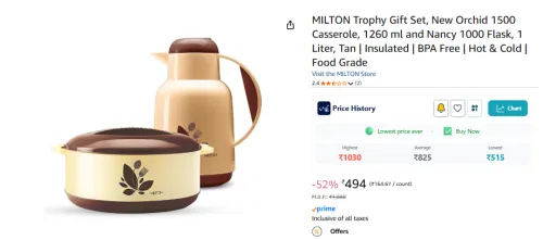 Image of MILTON New Orchid & Nancy Insulated Gift Set 