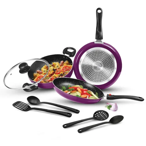 Image of Milton Non-Stick 7-Piece Cookware Set