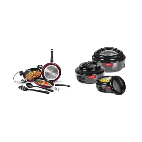 Image of Milton Nonstick Cookware Set with Casseroles
