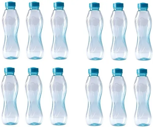 Image of MILTON Oscar 1000 ml Bottle  (Pack of 12, Blue, PET)