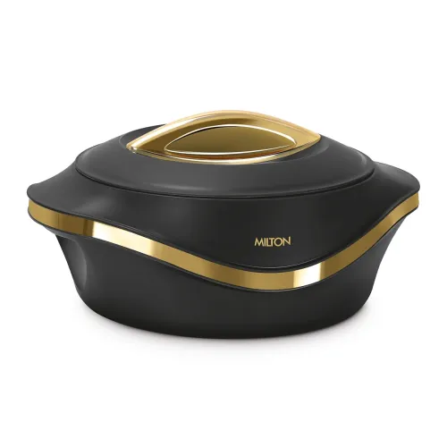 Image of MILTON Pearl 2000 Inner Stainless Steel Casserole, 1.96 Litre, Black 