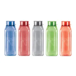 Milton Prime Plastic Water Bottle Set (5 Pcs, 1L)