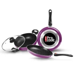 Milton Pro Cook 3-Piece Induction Nonstick Cookware Set
