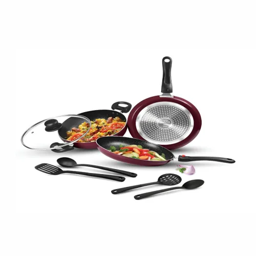 Image of Milton Set of 7 Pro Cook Kitchen Jewel Plus Granito Non Stick Aluminium Induction Cookware
