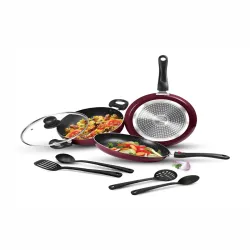 Milton Set of 7 Pro Cook Kitchen Jewel Plus Granito Non Stick Aluminium Induction Cookware