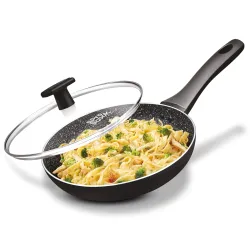 MILTON Pro cook Granito Fry Pan with Glass Lid 26cm