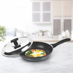 MILTON Pro cook Induction Cookware & Gas Stove Friendly Hard Anodized Non-Stick Fry Pan 26 cm/2.2 Litre | 