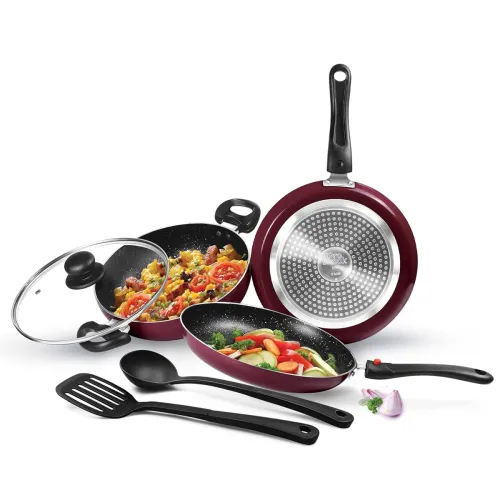 Image of Milton Pro Cook Kitchen Jewel Set of 5 Non Stick Cookware