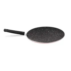 MILTON Pro cook Granito Induction Non-Stick Concave Tawa, 26 cm, Burgundy | 2 Years Warranty