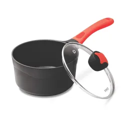 Milton Pro Cook Die Cast Milk Pan with Lid and Handle, 2.15 Litre