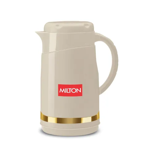 Image of Milton Renova 1000 Water Jug, PU Insulated Inner Stainless Steel Hot & Cold Jug, BPA Free, Leak Proof, 1 Litre, Beige, I
