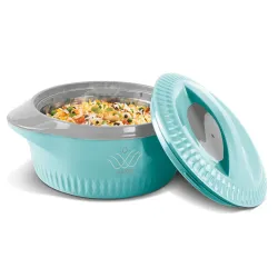 MILTON Royal 2500 Serving Casserole Double Walled Inner Stainless Steel, PU Insulated Kitchen Hot Pot, Keeps Food hot &