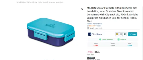 Image of MILTON Senior Flatmate Tiffin Box