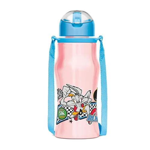 Image of MILTON Sipmate 450 Kids Steel Bottle 415ml | Pink | Leak-Proof