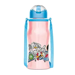 MILTON Sipmate 450 Kids Steel Bottle 415ml | Pink | Leak-Proof
