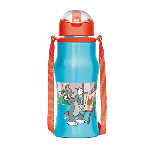 Image of MILTON Sipmate Tom & Jerry Stainless Steel Sipper Water Bottle 415ml