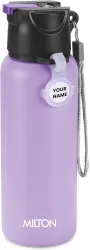 MILTON Sipstar 600 Stainless Steel Water Bottle with Sipper Lid, 560 ml