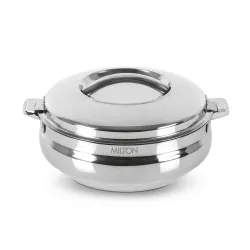 MILTON Sphere 1500 Stainless Steel Casserole, 1.69 Litre, Silver | Double Walled | PU Insulated | Hot & Cold | Food Grad