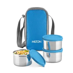 MILTON Stack Pack 3 Stainless Steel Lunch Box