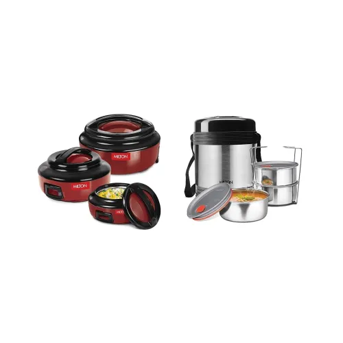 Image of Milton Stainless Steel Casserole & Tiffin Set