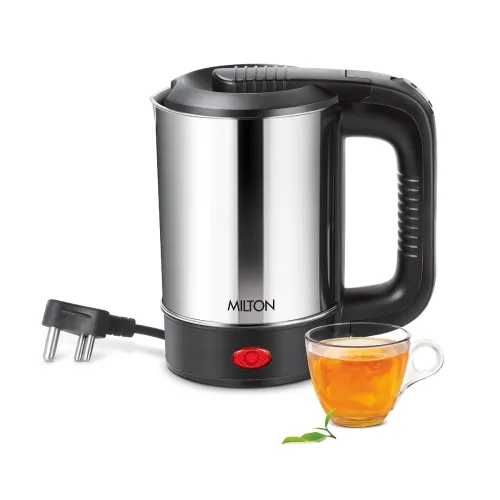 Image of MILTON Stainless Steel Euroline Electric Travel Kettle With Handle, 1000 Watt