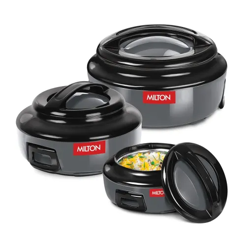 Image of Milton Ernesto Inner Stainless Steel Jr. Casserole Set of 3 