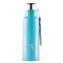 Milton Steel Fit 600 Insulated Stainless Steel Water Bottle, 1 Piece, 520 ml, Light Blue | Easy Grip | Leak Proof | Scho