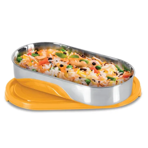 Image of MILTON Steel Slider Stainless Steel Container, 675ml