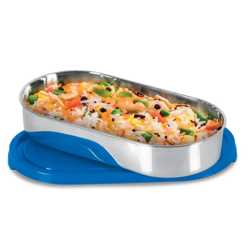 Image of MILTON Steel Slider Stainless Steel Container, 675 ml,