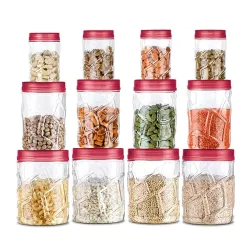 MILTON Vitro Airtight Plastic Kitchen Containers – Set of 12