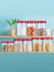 Milton Vitro Pet Jar Set 24 Pcs Red Wine Containers 6 x 300ml 6 x 700ml 6 x 1.4L