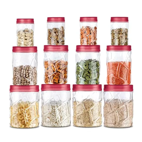 Image of MILTON Vitro Airtight Kitchen Storage Containers Set of 12 (270ml–1.24L)