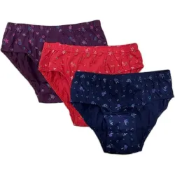 Milton Women Cotton Elastic Panties Pack 3