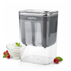 MILTON 2 in 1 Greek Yogurt & Hung Curd Maker with Fine Mesh Strainer & Lid | Whey Separator | Hung Curd Strainer Box | f