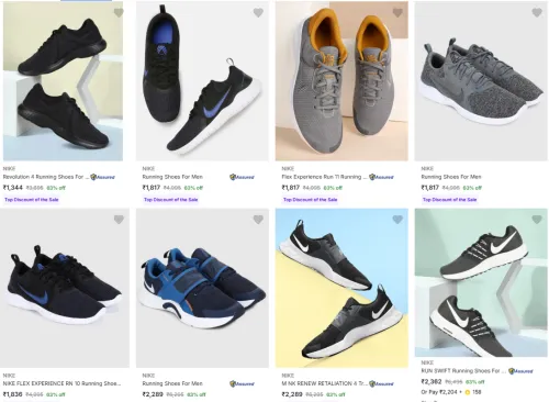 Image of Min. 60% off on Nike shoes 