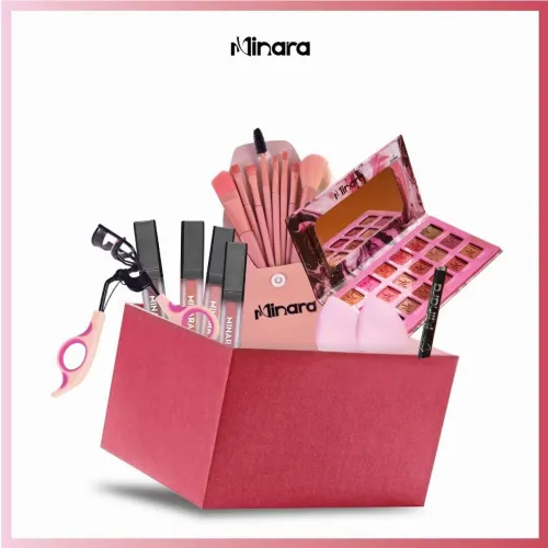 Image of MINAMINARA BEAUTY Makeup Hamper Eyeshadow Lipstick Kit